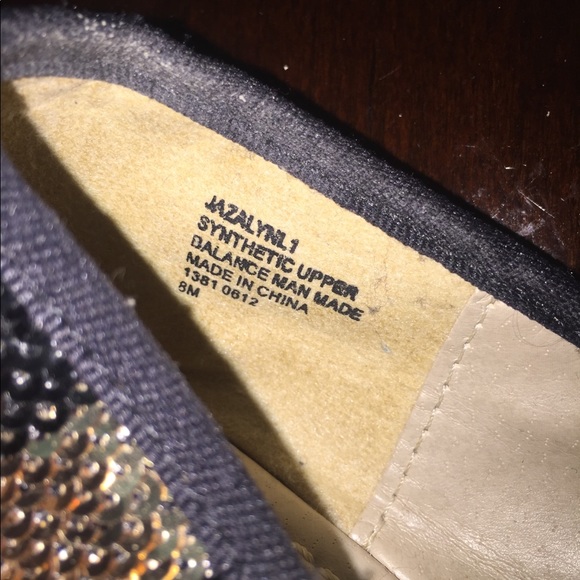 Nine West Black & Gold Sequin Striped Flats 8M - Picture 5 of 6